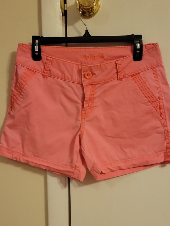 Maurices Pants - 💲Maurices Coral Pink Women's Cotton-Blend Shorts Sz 7/8- 3/$8
